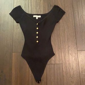 Short sleeve black bodysuit size small